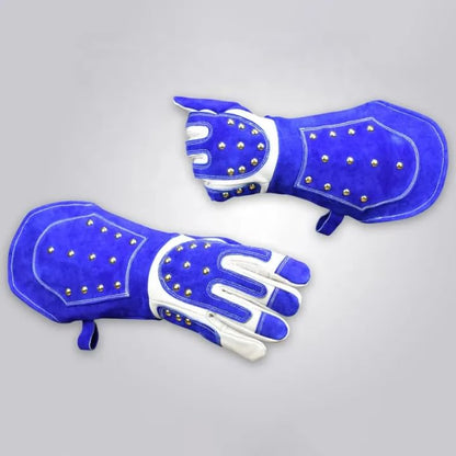 HANMECH Professional 18-Inch Heavy-Duty Anti-Bite Leather Training Gloves Dog Birds & all Reptiles Handling Gauntlets