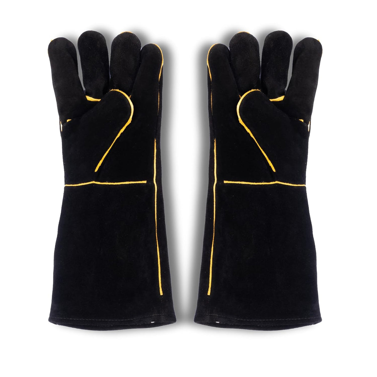 Heat-Resistant Heavy-Duty Industrial Leather Safety Gloves – MIG & Arc Protection