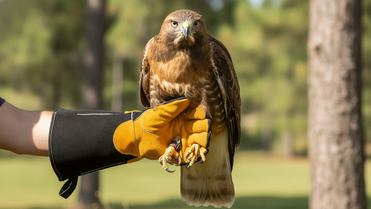 Durable Leather Gloves for Animal Handling, Rescue and Pet Safety