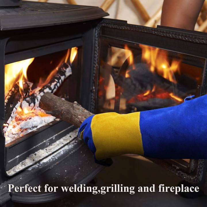 Leather Gloves - Multi-Purpose Protection For Snake Bite, Welding, Dog Bite, Gardening